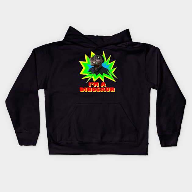 I'm a Dinosaur Kids Hoodie by Channel Awesome